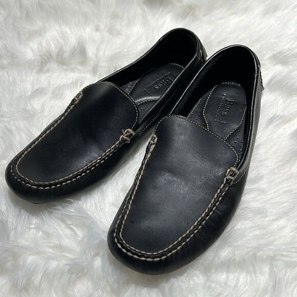 Black leather Bass driving shoes‎ Size 10M.  B80 main image 9